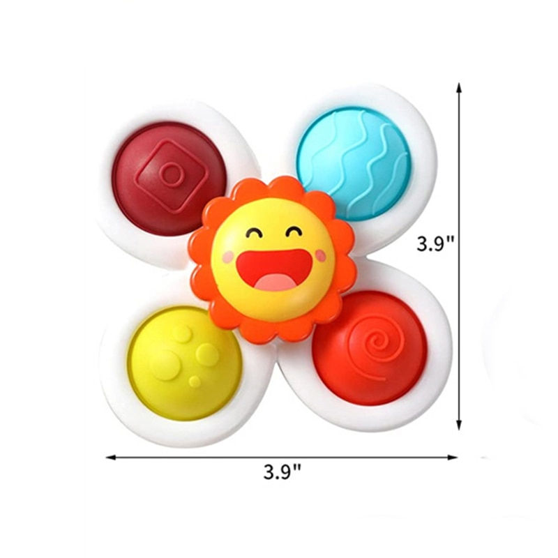 Thumbnail: Baby Toys Suction Cup Spinner Toys for Toddlers 