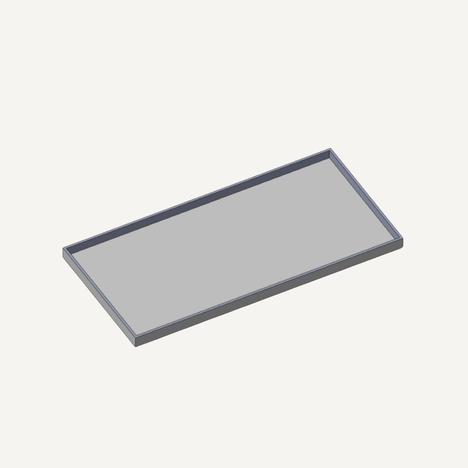 木製長方場地枱連圍邊 (已組裝成一件) 總尺寸:長2402mmx闊1183mmx高100mm