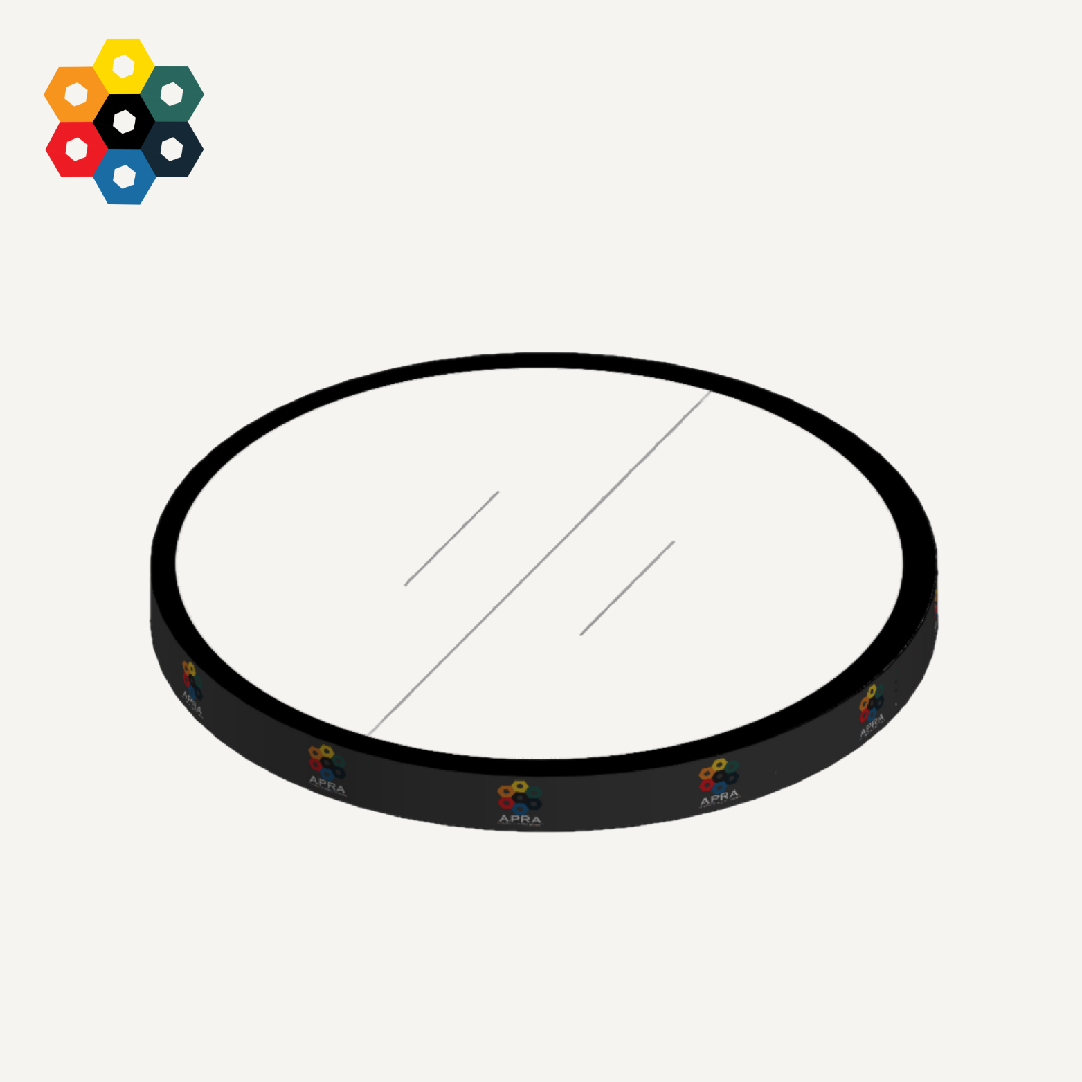 木製相撲競賽場地枱連場地圖貼 總尺寸:直徑1200mm配上高40mm圓腳