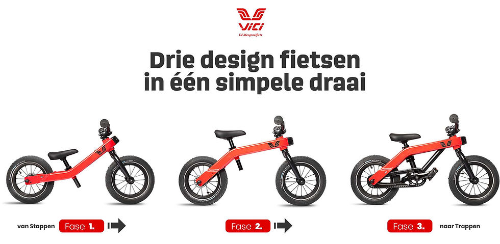 Miniature : Vélo Vici 3-en-1 (draisienne, vélo)