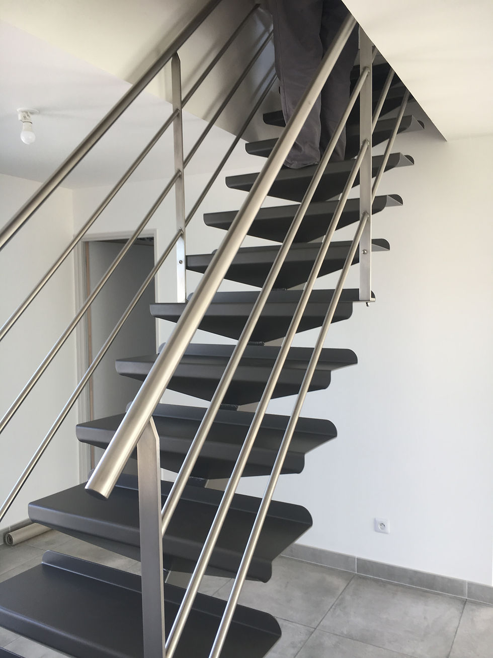 Escalier Acier et Garde-corps Inox