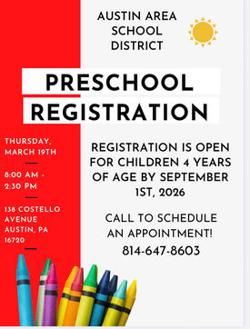 Preschool Registration for Austin Area School District
