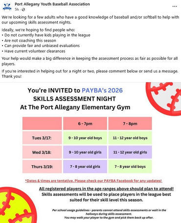 PAYBA Skills Assessment Night