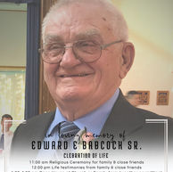Edward E. Babcock Sr. Celebration of Life Service Announcement