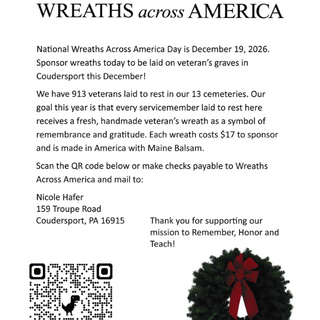 Sponsor a Wreath to Honor a Veteran