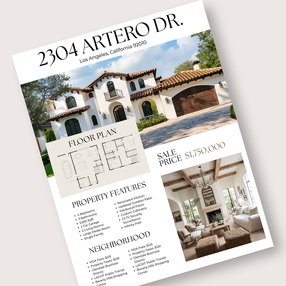 Thumbnail: Property Feature Sheet