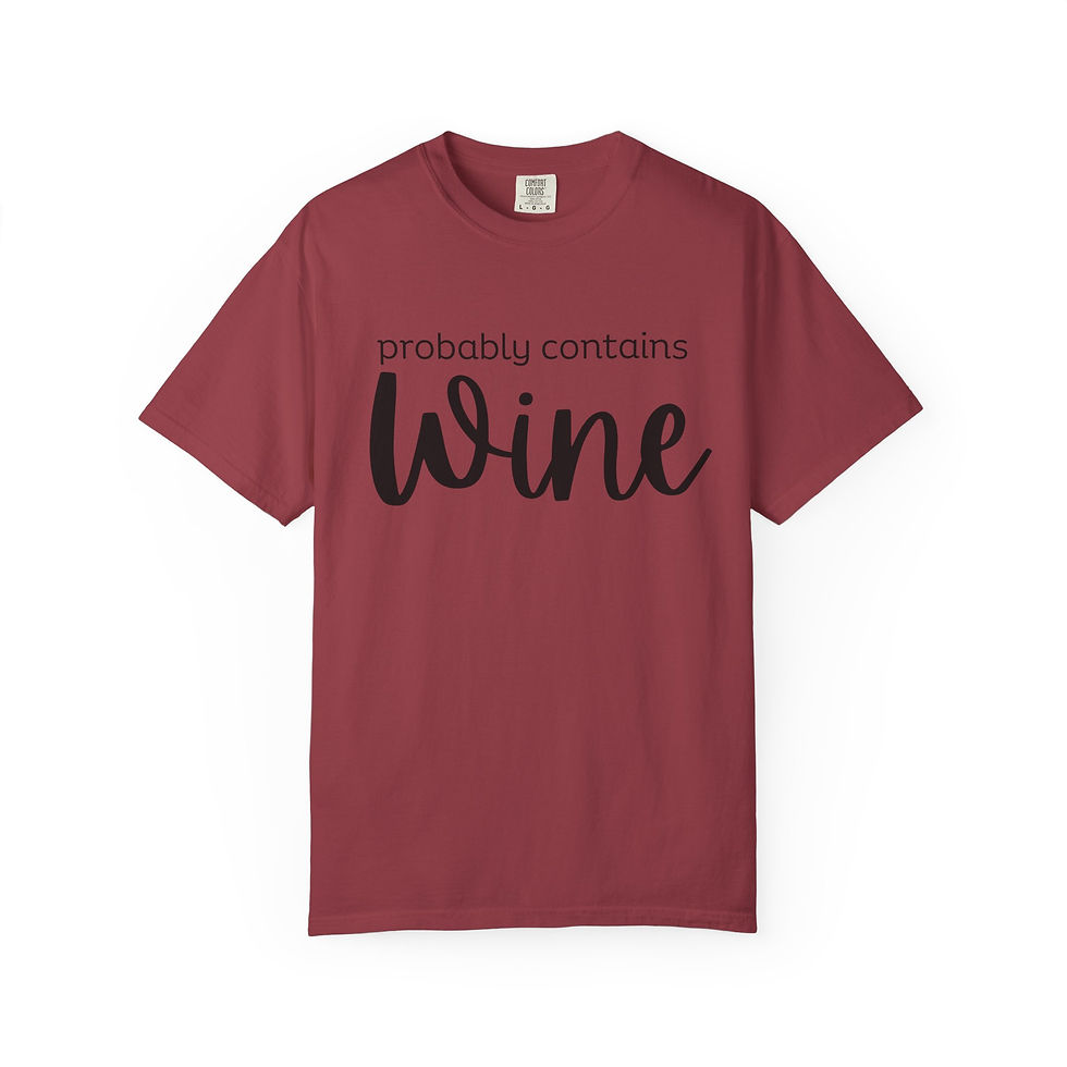 Thumbnail: Probably Contains Wine Garment Dyed T-Shirt