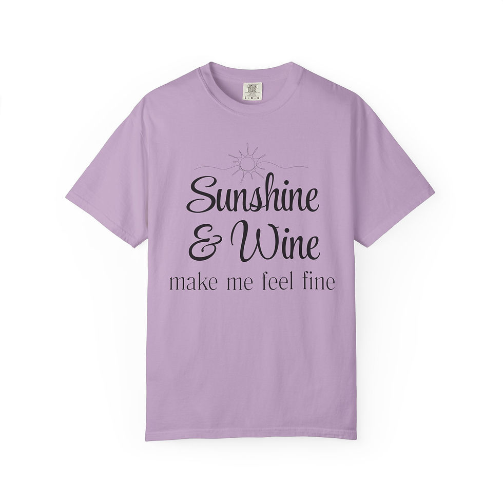 Thumbnail: Sunshine & Wine Garment Dyed T-Shirt