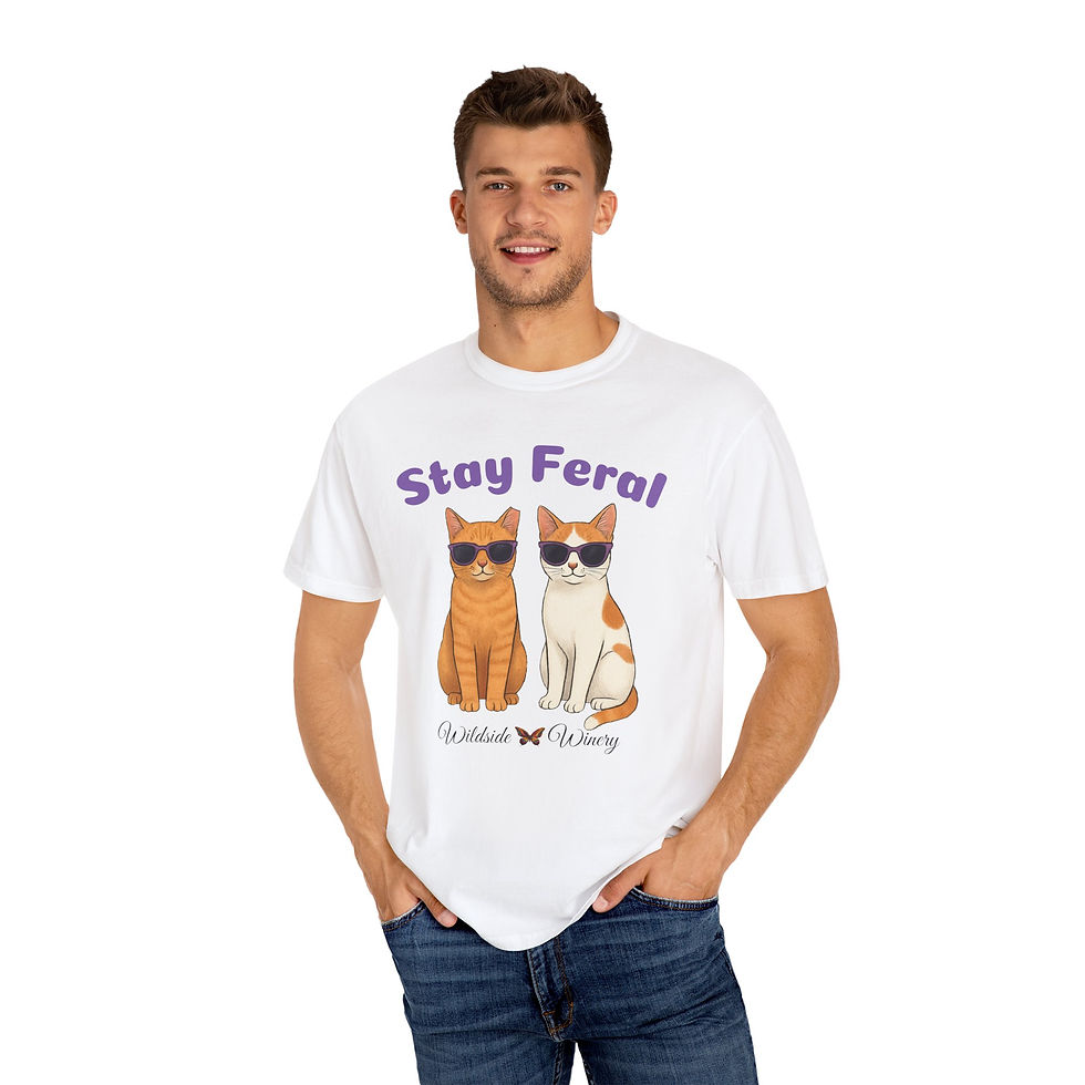 Thumbnail: Stay Feral Winery Cat T-Shirt