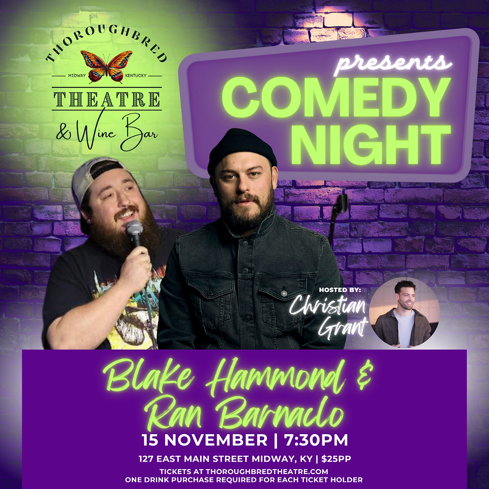 🎤 Comedy Night: Ran Barnaclo & Blake Hammond