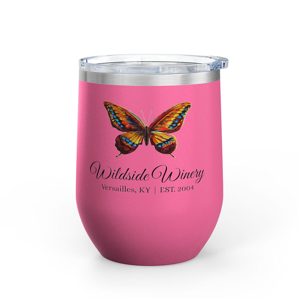 Thumbnail: Butterfly Wine Tumbler, 12oz 