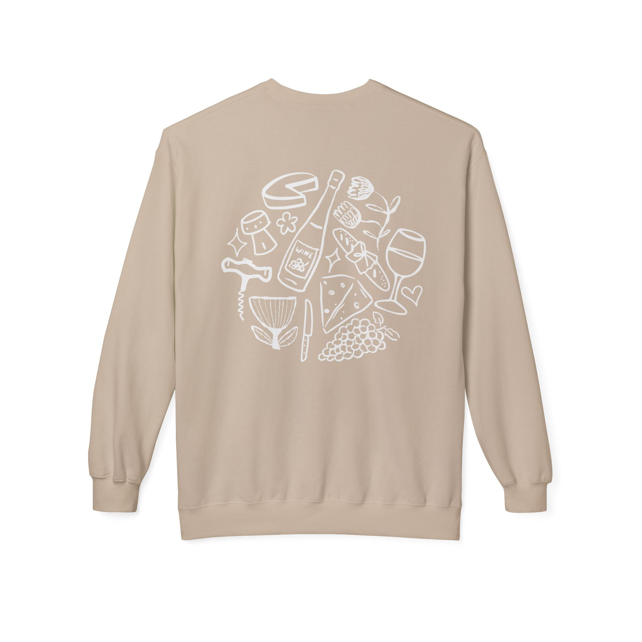 Unisex Midweight Wine Circle Crewneck