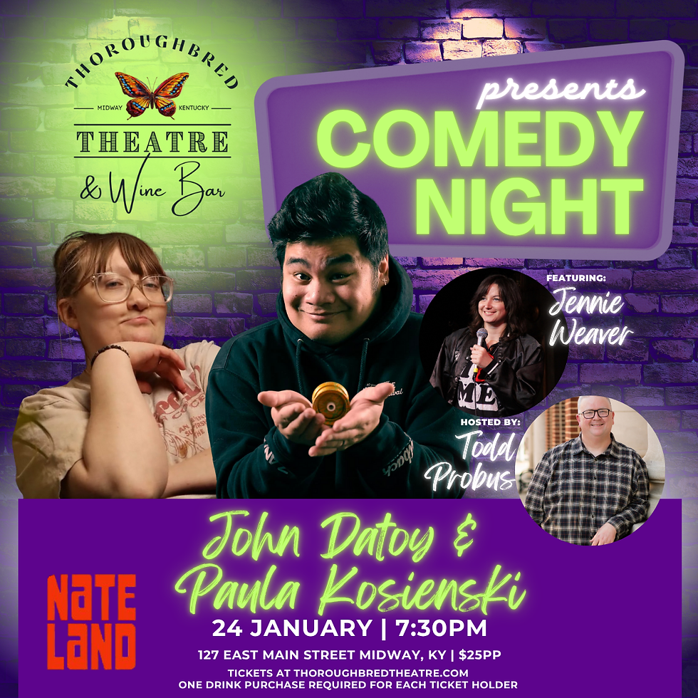 🎤 Comedy Night: John Datoy & Paula Kosienski
