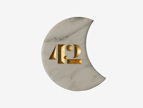 Moon House Number - No. 42