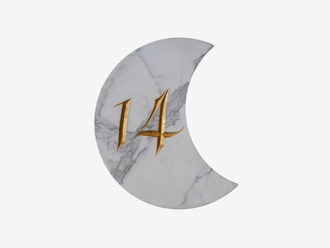 Moon House Number - No. 14