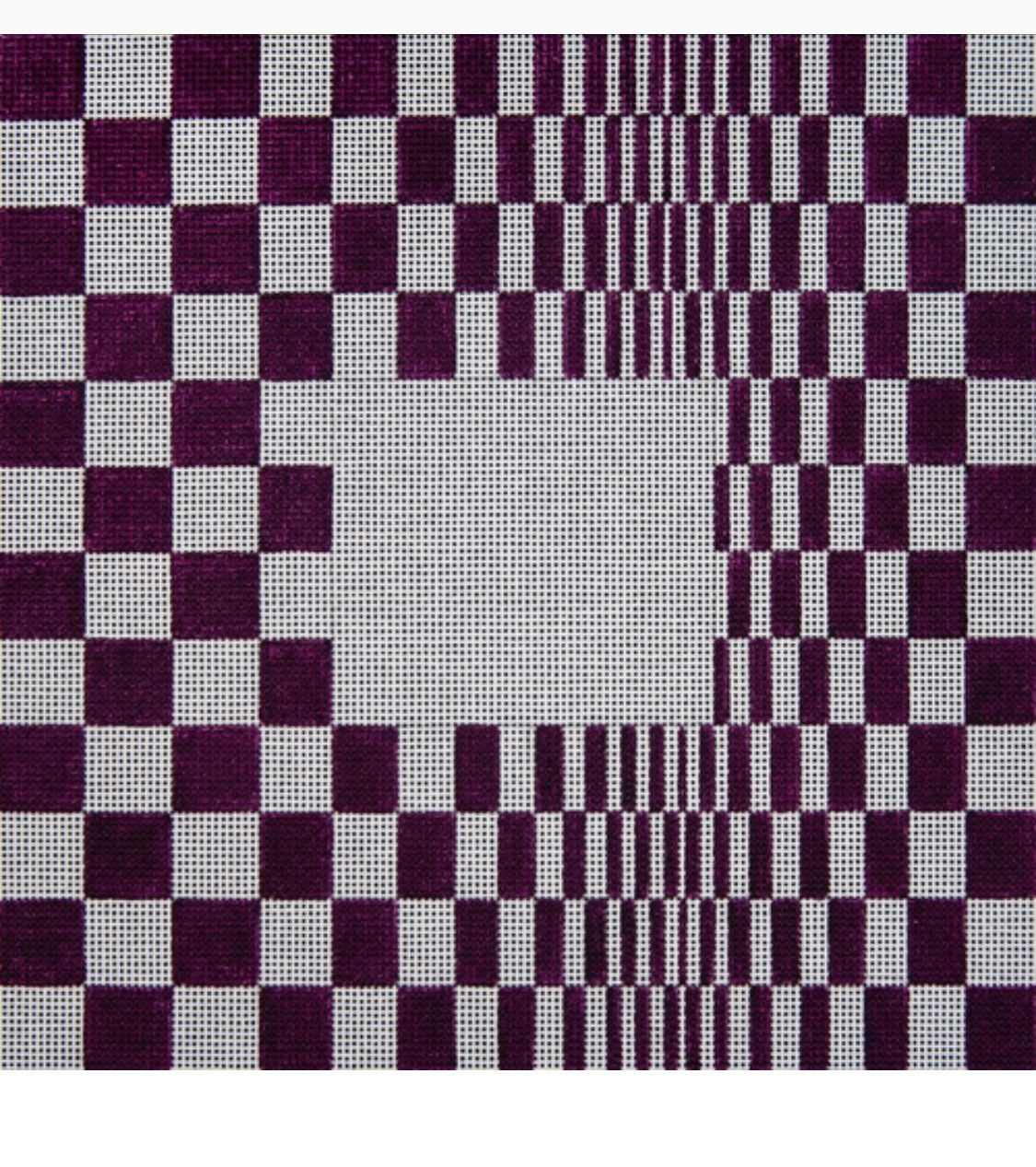 Small Burgundy Optical Illusion by JP Needlepoint