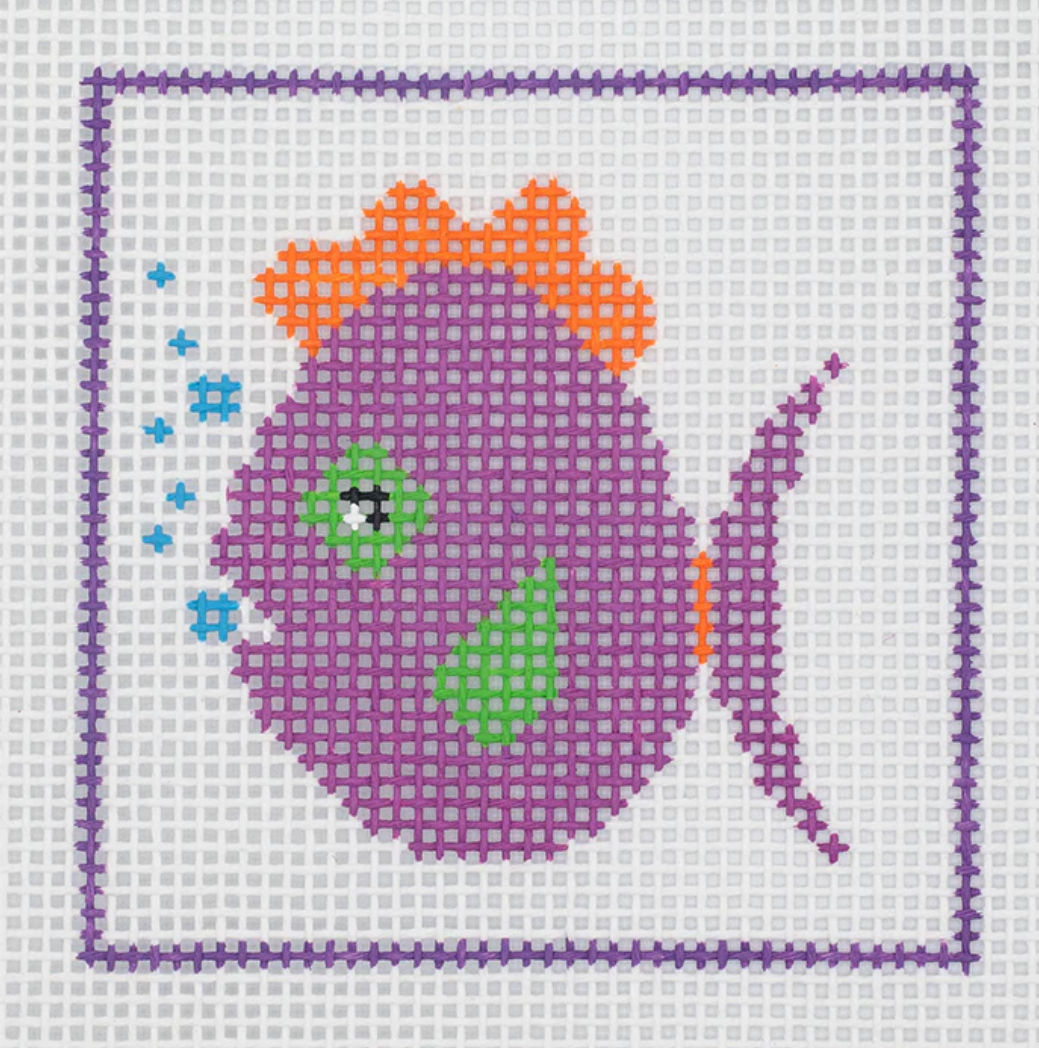 Fish Beginner Needlepoint Kit by DeElda