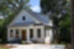 Front of B/W Cedar project, a custom home build by Grayrose Properties in NC