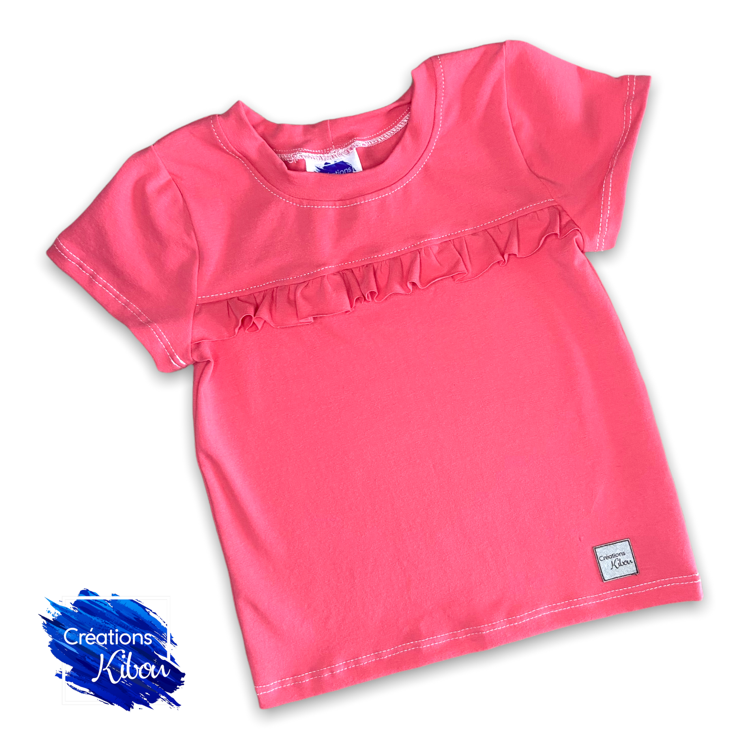 Chandail évolutif 3-12M Froufrou rose