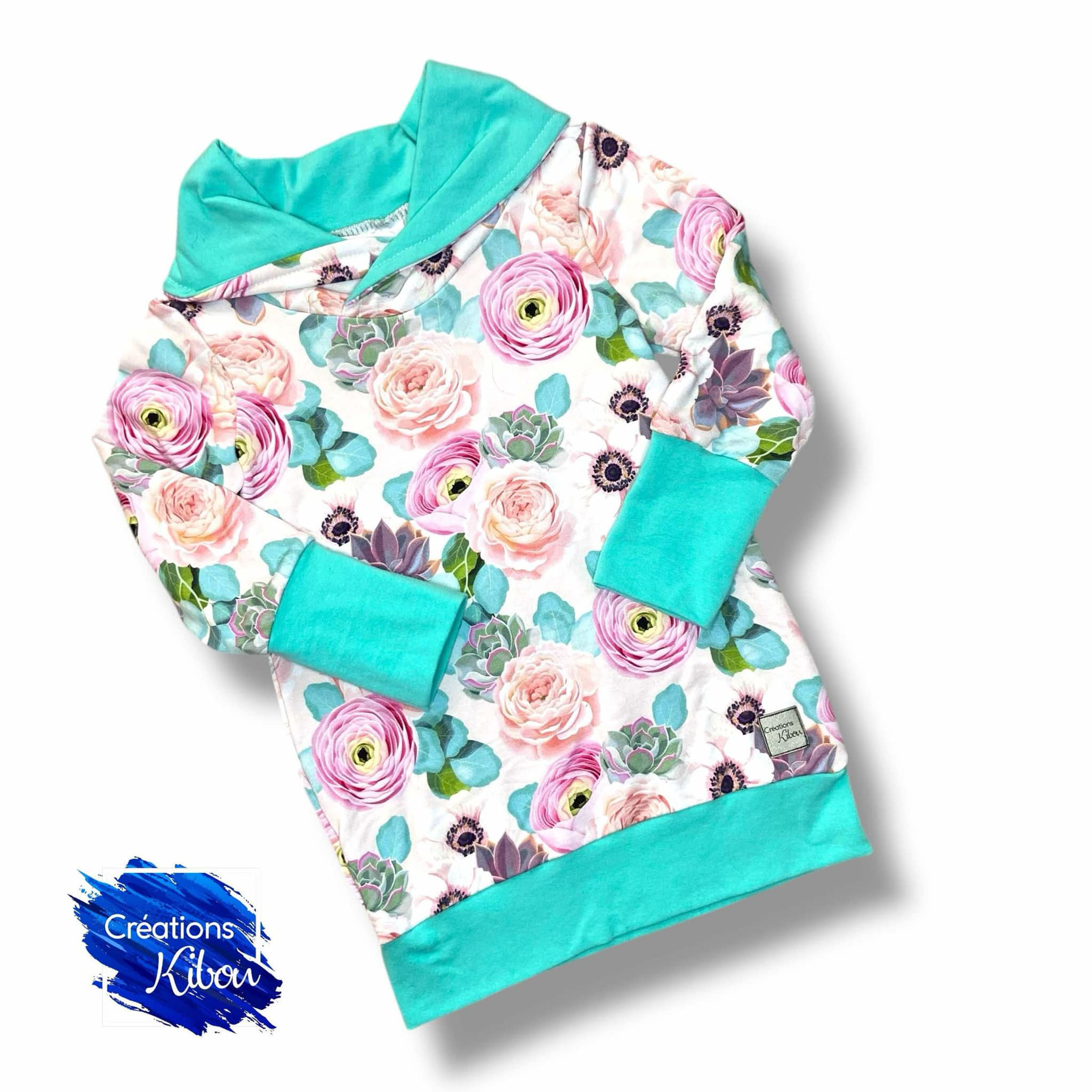 Tunique évolutive 1-3T Pivoines