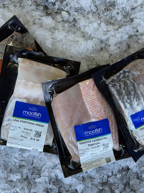 Prepacked seafood portions