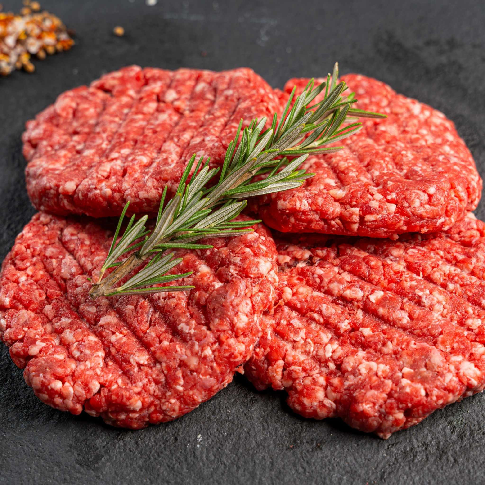 Premium Beef Burger Patties Moofish- 4 Pack