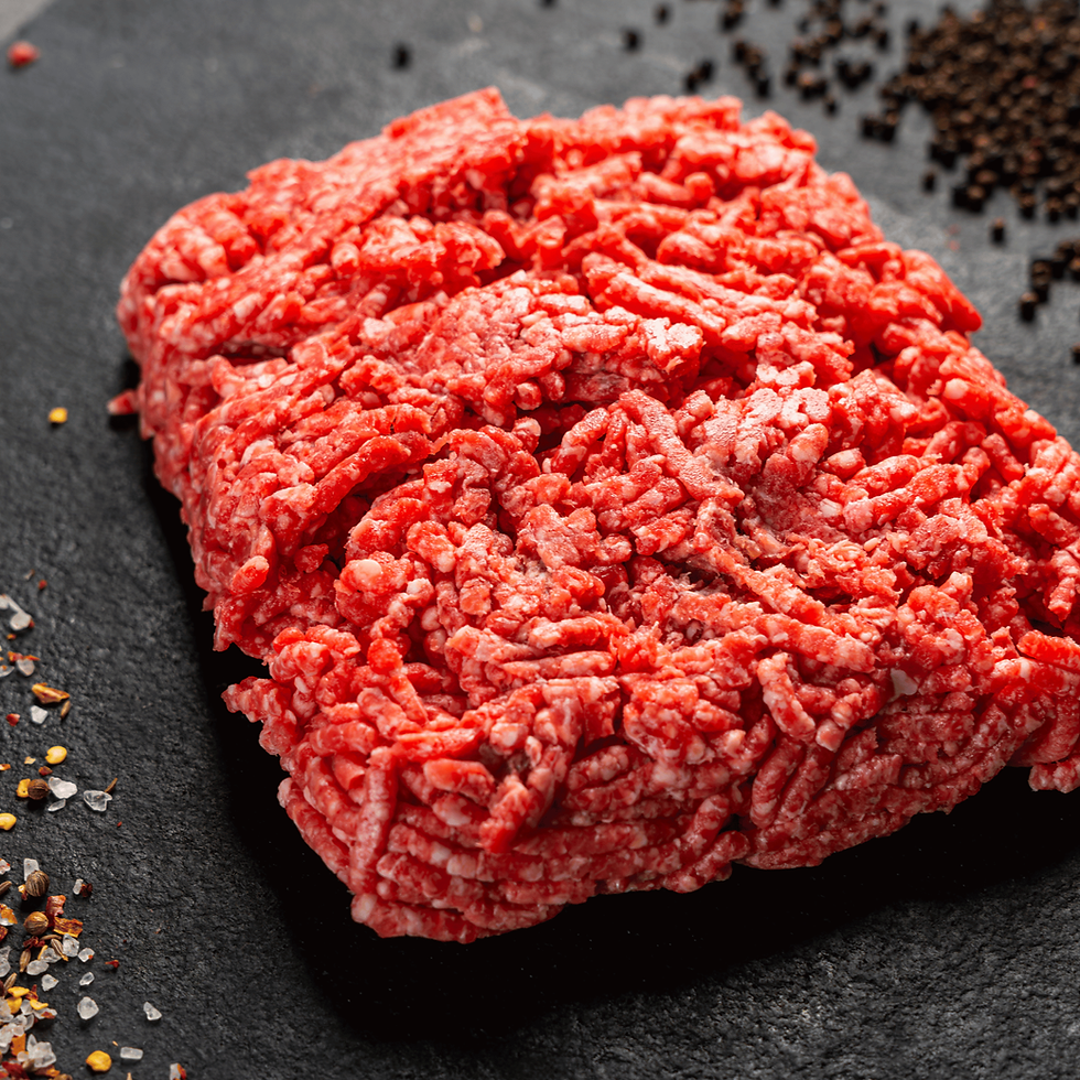 Premium Australian beef mince from Moofish, grass-fed and grain-finished, pasture-raised with no added hormones or antibiotic