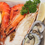 Thumbnail: prawns and oysters in a plate