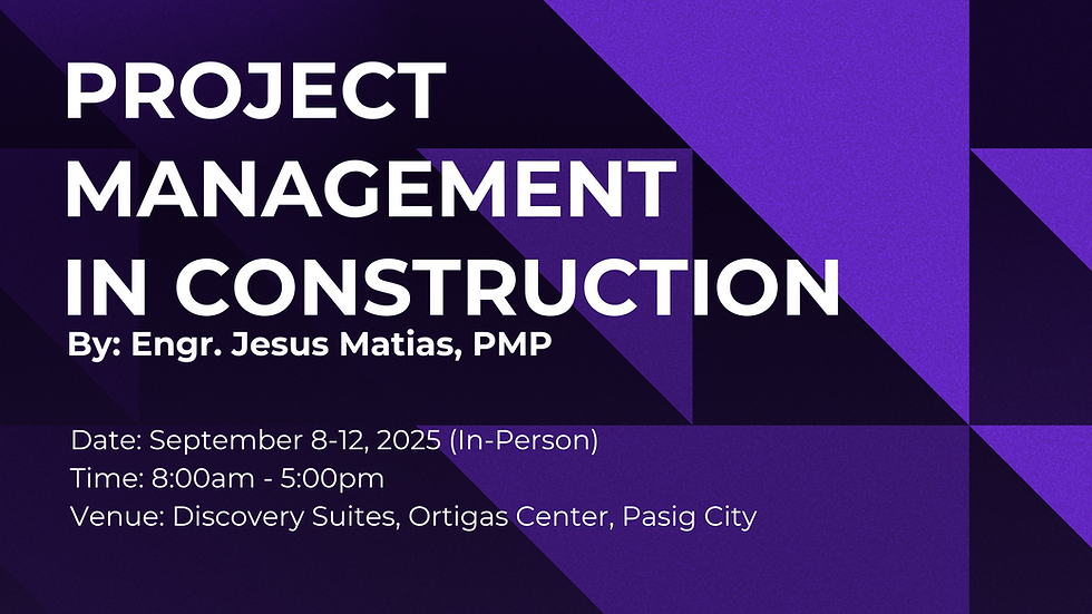 Project Management in Construction 14 (In-Person)