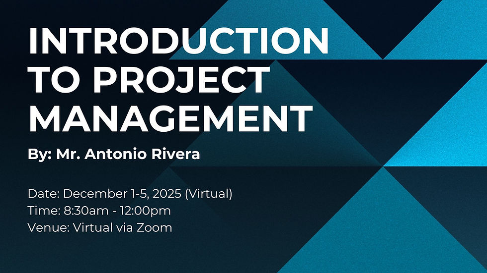 Introduction to Project Management 58 (Virtual)