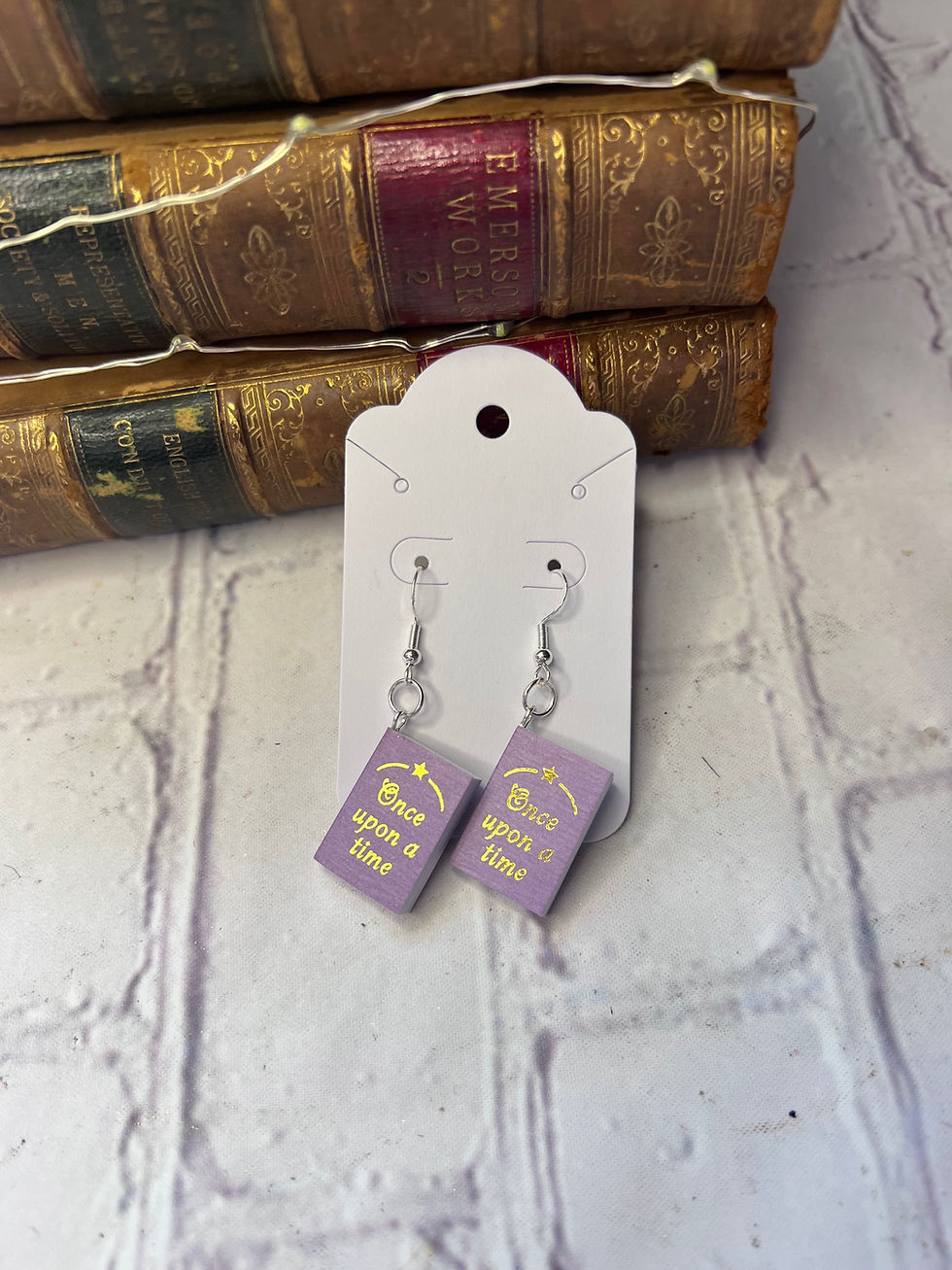 Thumbnail: Book Earrings with Titles