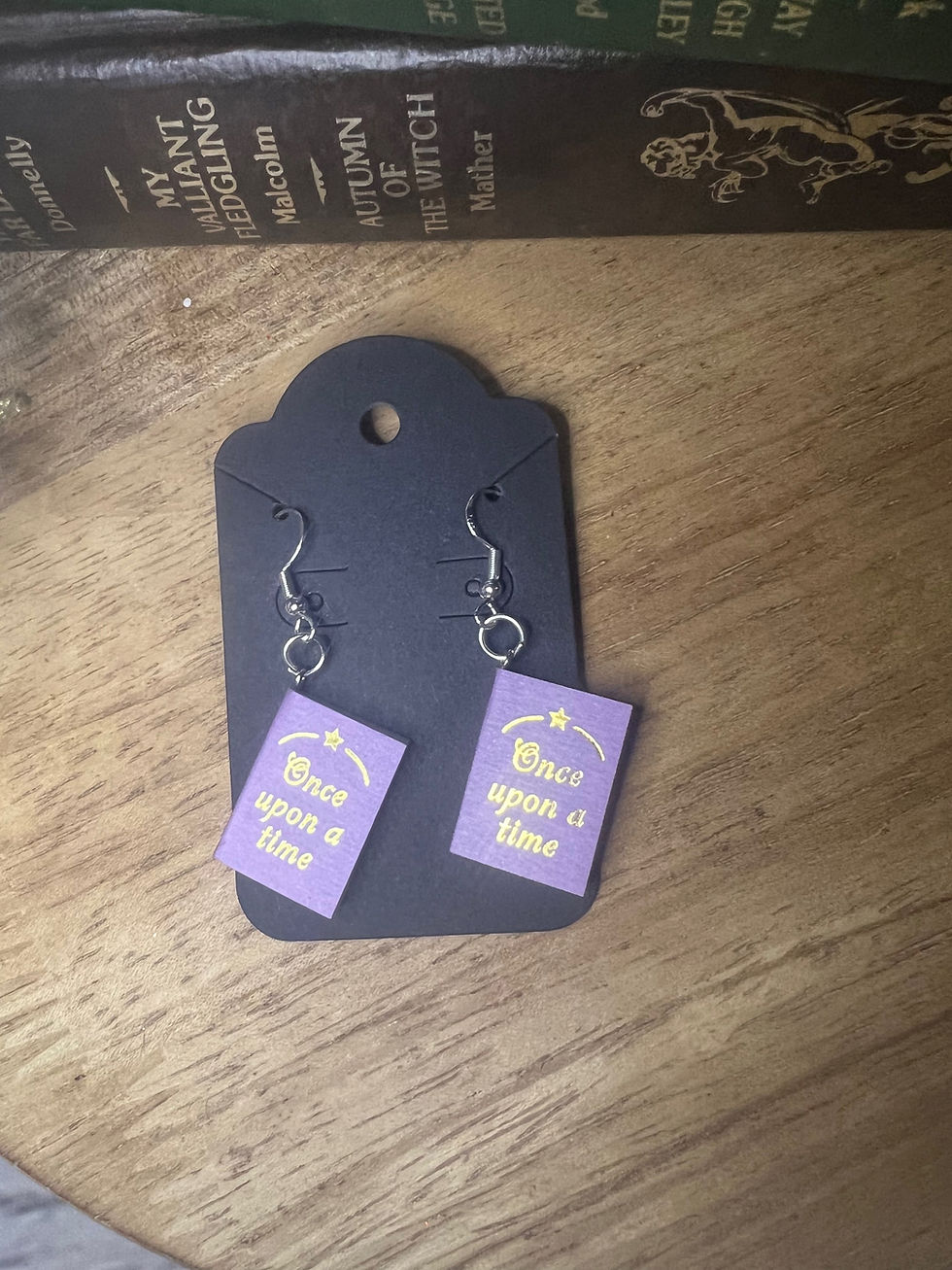 Thumbnail: Book Earrings with Titles