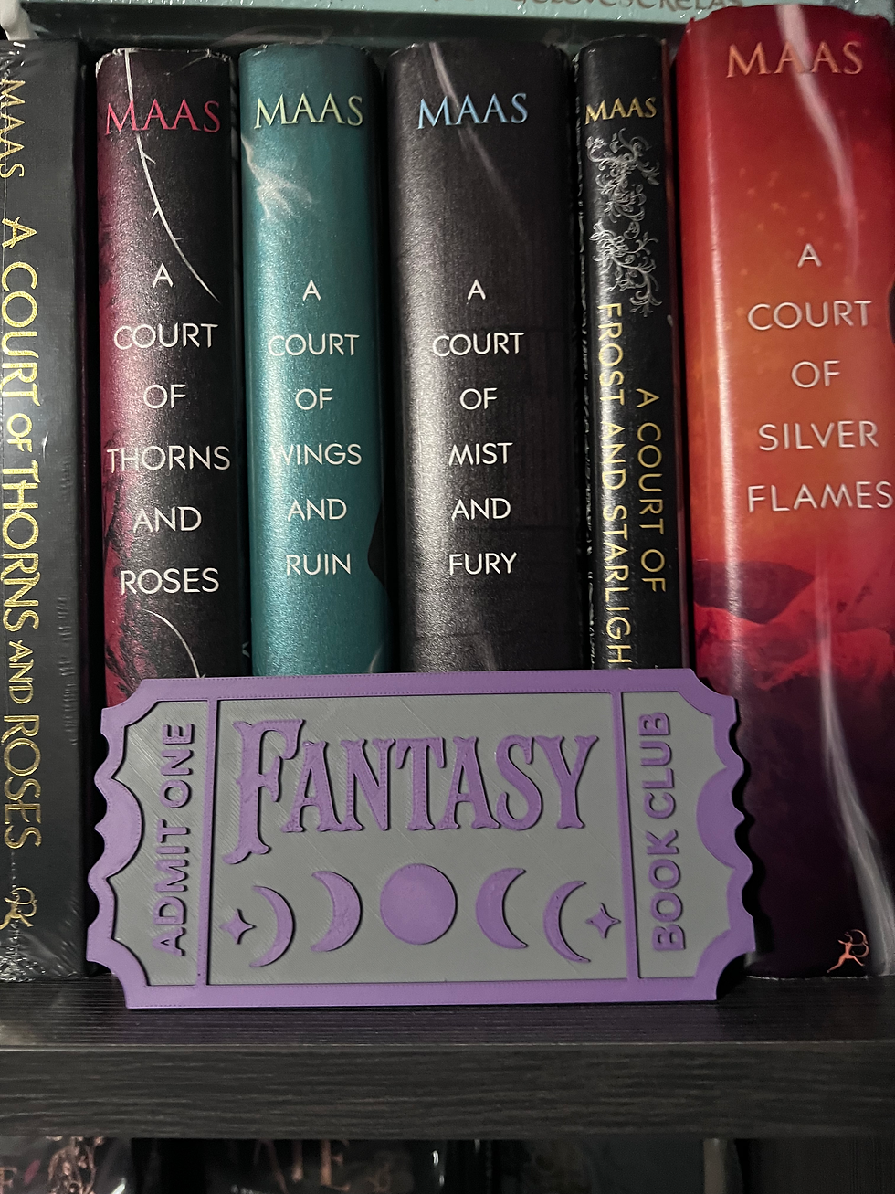 Thumbnail: Bookshelf ticket stub decor 