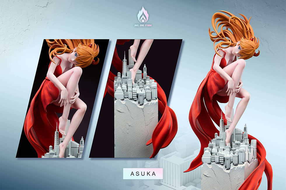Thumbnail: Asuka Neon Genesis Evangelion GK Statue Duel Soul Studio | Pre-Order - Authentic Anime Resin Collectible