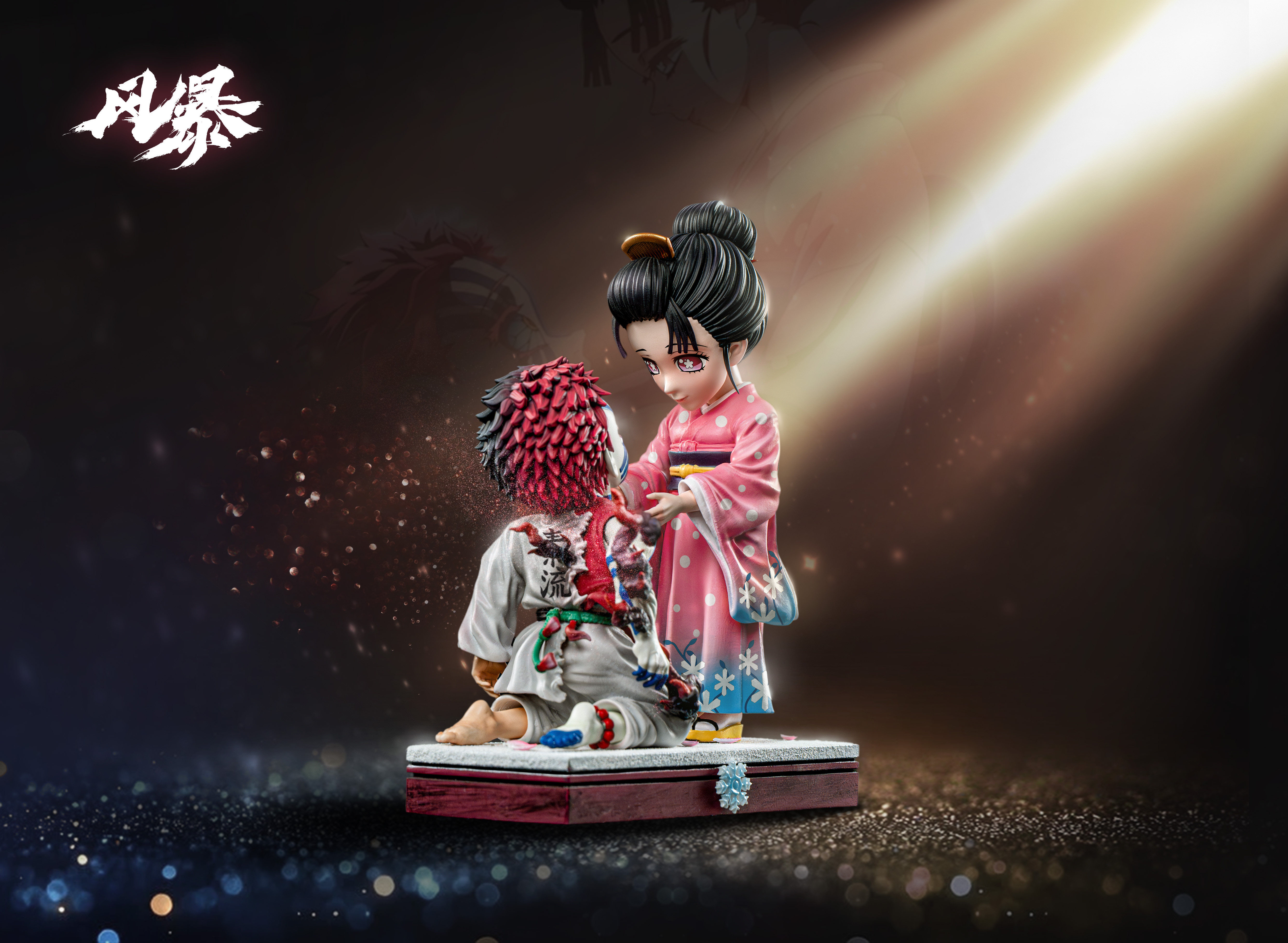 Akaza X Koyuki Demon Slayer GK Statue Feng Bao Studio | Pre-Order - Authentic Anime Resin Collectible