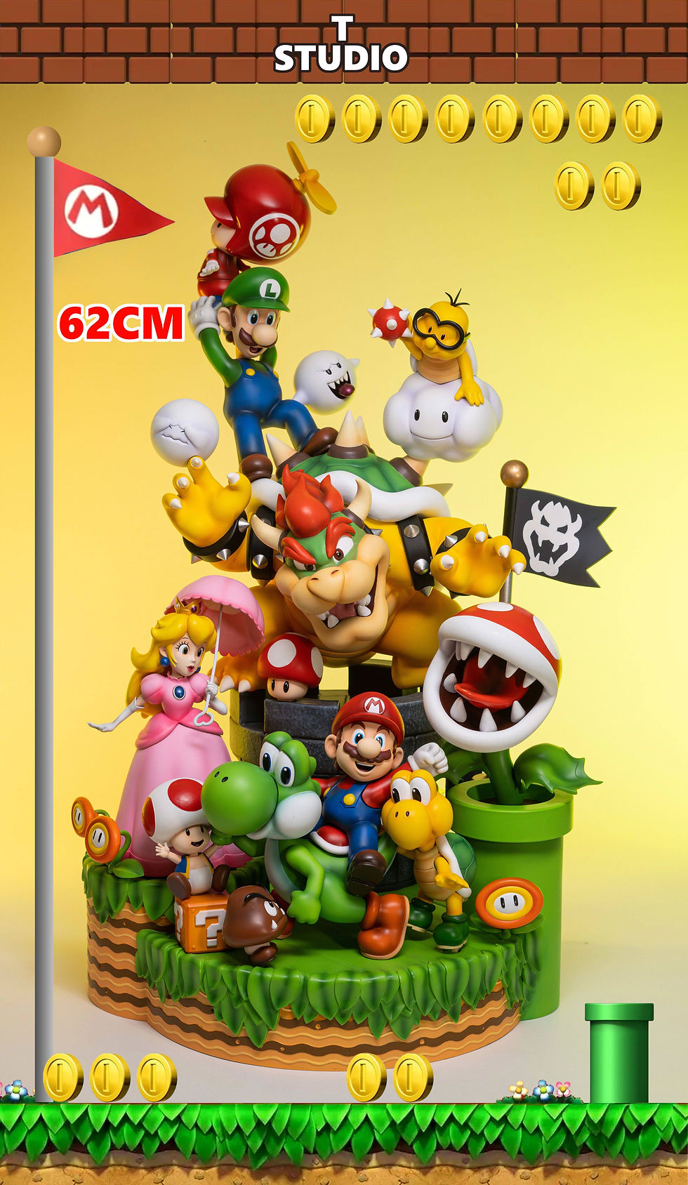 Thumbnail: Super Mario Family Super Mario GK Statue T Studio | Pre-Order - Authentic Anime Resin Collectible
