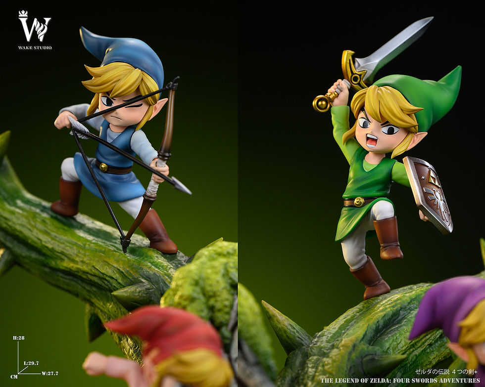 Thumbnail: Four Swords Adventures The Legend Of Zelda GK Statue Wake Studio | Pre-Order - Authentic Anime Resin Collectible