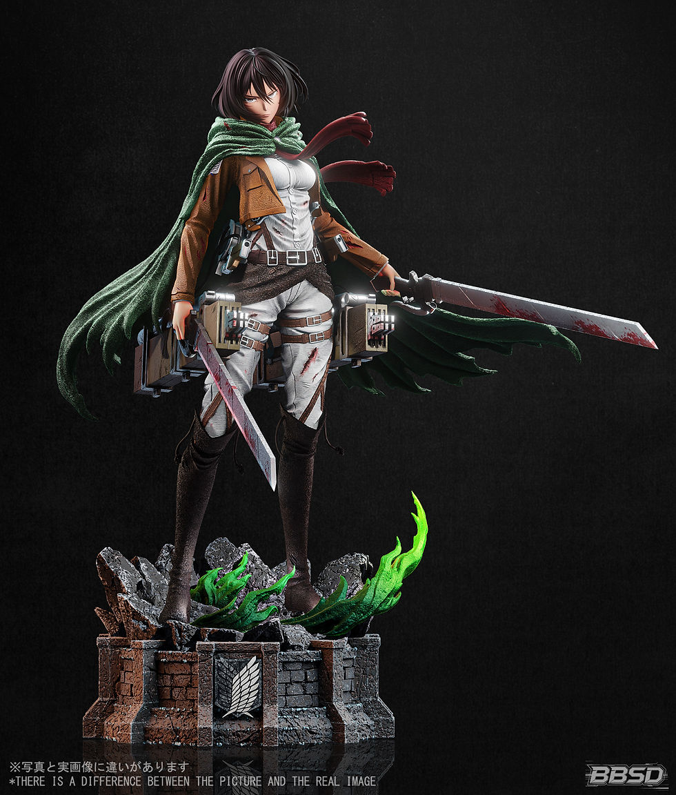 Thumbnail: Mikasa Ackerman Attack On Titan GK Statue BBSD Studio | Pre-Order - Authentic Anime Resin Collectible