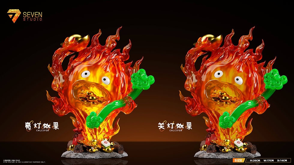 Thumbnail: Calcifer Howl's Moving Castle GK Statue Seven Studio | Pre-Order - Authentic Anime Resin Collectible