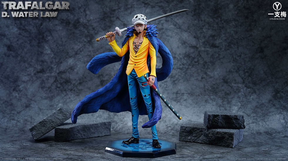 Thumbnail: Trafalgar D. Water Law One Piece GK Statue Plum Blossom Studio | Pre-Order - Authentic Anime Resin Collectible