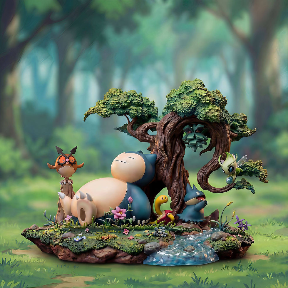 Snorlax Forest Pokemon GK Statue Poke Studio | Pre-Order - Authentic Anime Resin Collectible