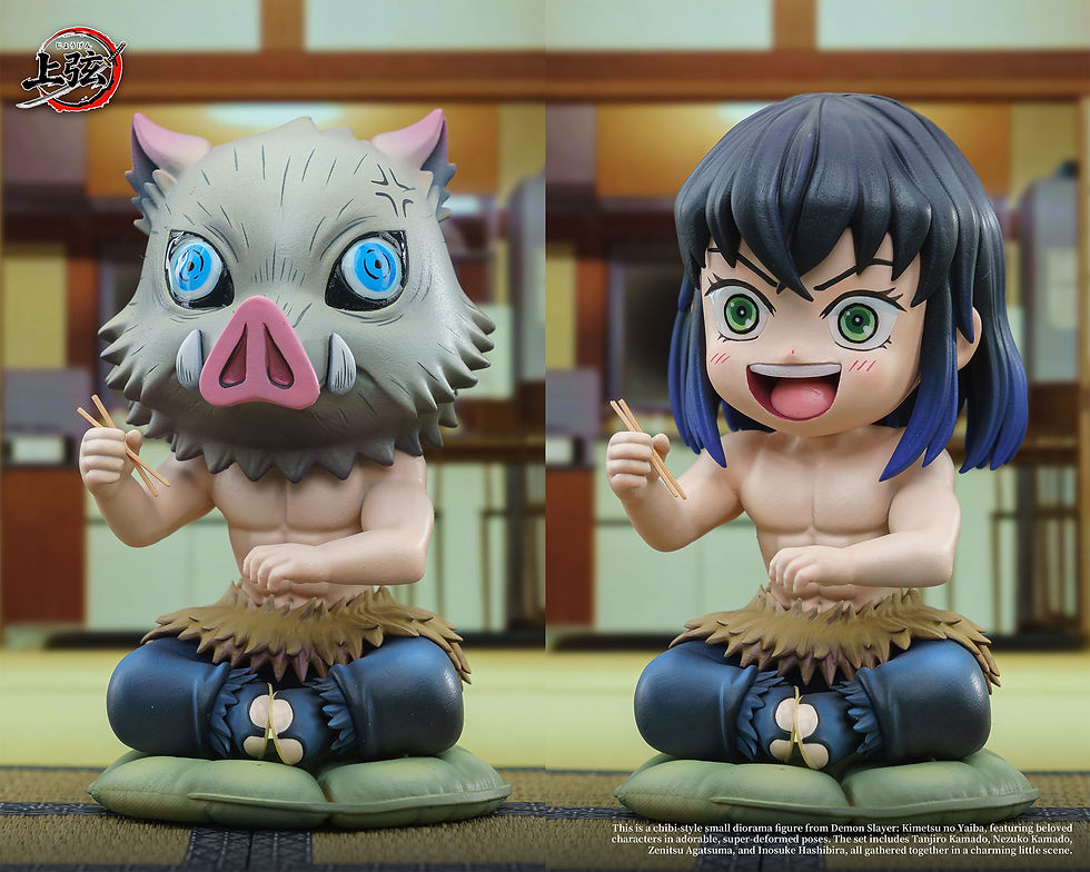 Thumbnail: Tanjiro X Nezuko X Zenitsu XInosuke Demon Slayer GK Statue SX Studio | Pre-Order - Authentic Anime Resin Collectible