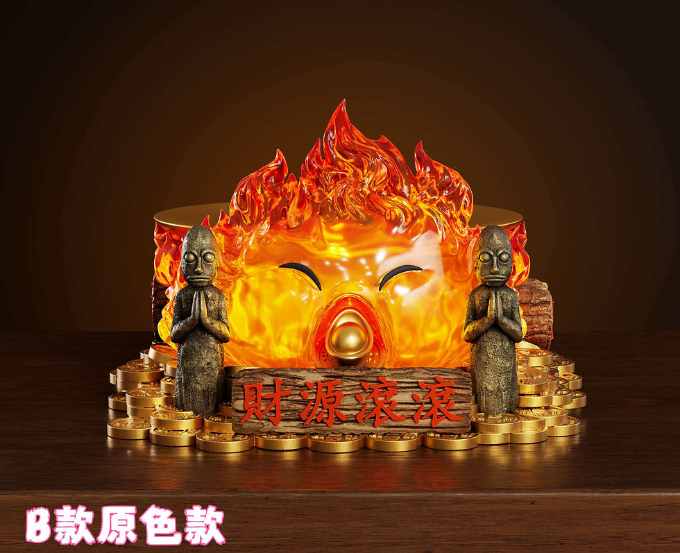 Thumbnail: Fortune Calcifer Howl's Moving Castle GK Statue Wawa Studio | Pre-Order - Authentic Anime Resin Collectible