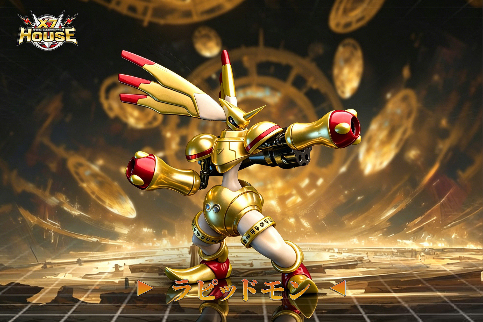 Rapidmon Armor Digimon GK Statue X7 House Studio | Pre-Order - Authentic Anime Resin Collectible