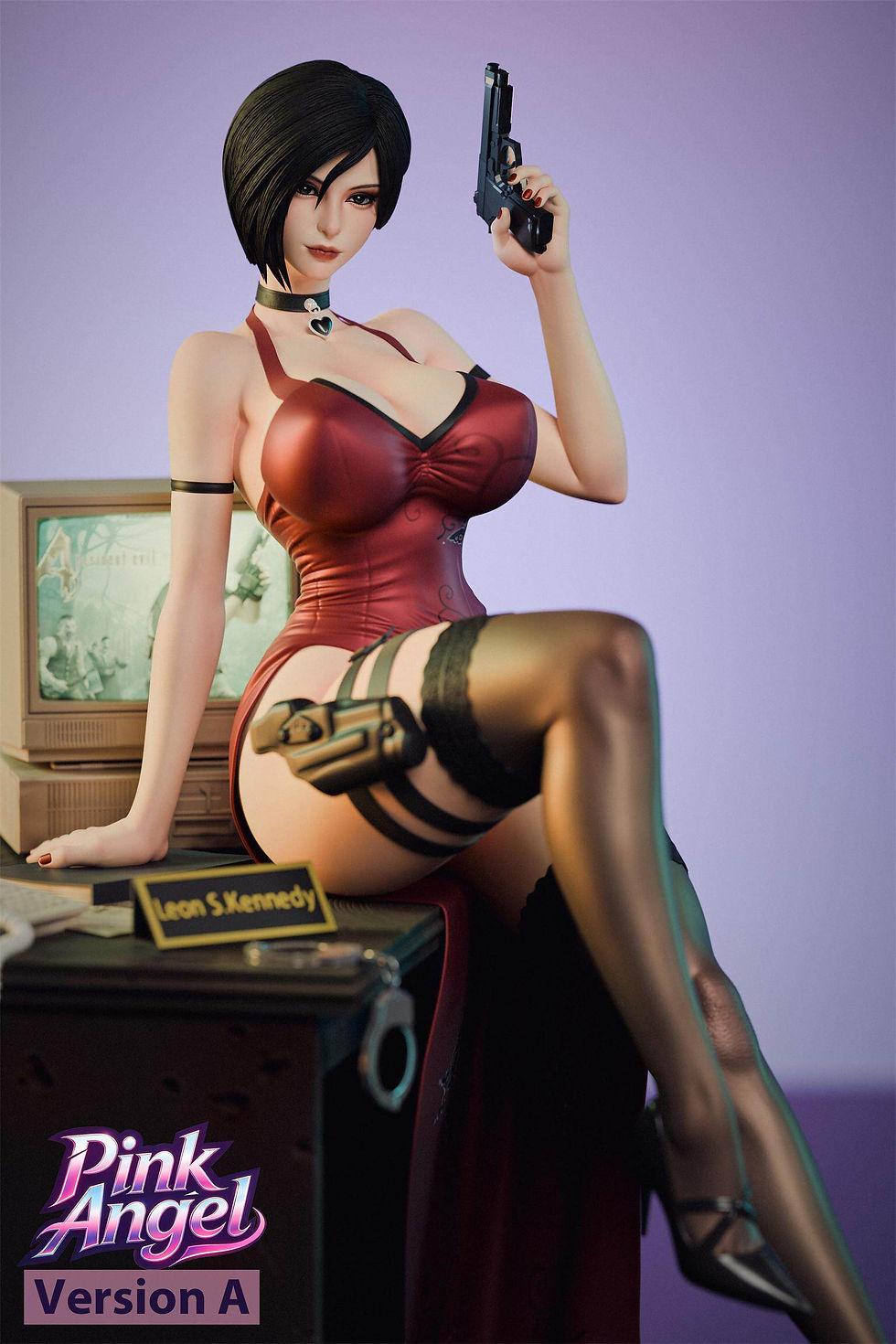 Thumbnail: Ada Wong Resident Evil GK Statue Pink Angel Studio | Pre-Order - Authentic Anime Resin Collectible