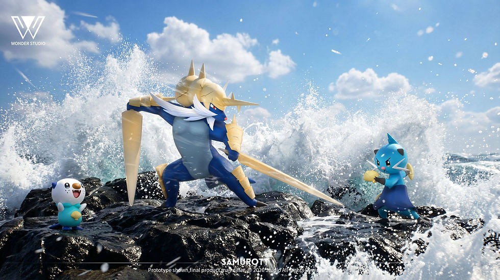 Samurott Evolution Set Pokemon GK Statue Wonder Studio | Pre-Order - Authentic Anime Resin Collectible