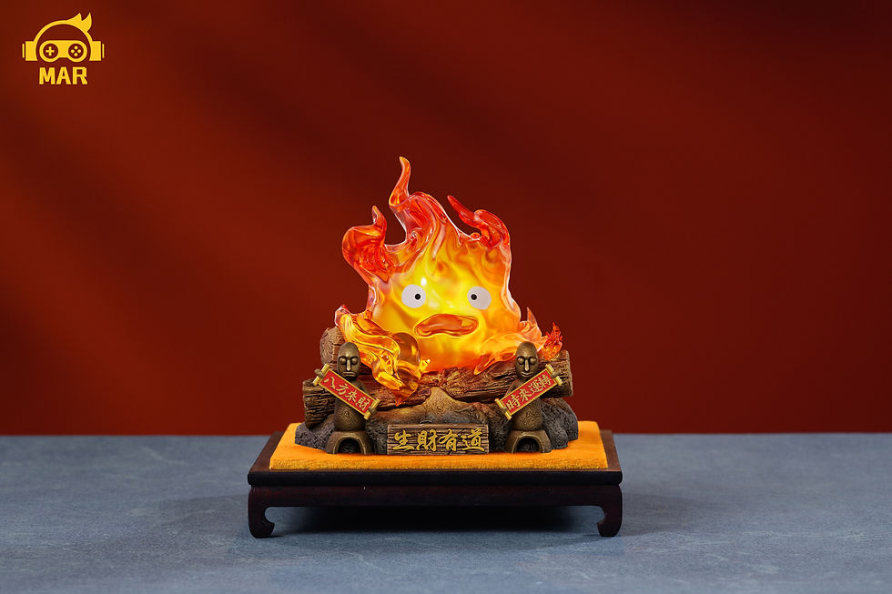 Totoro X Calcifer X Boh Howl's Moving Castle GK Statue MAR Studio | Pre-Order - Authentic Anime Resin Collectible