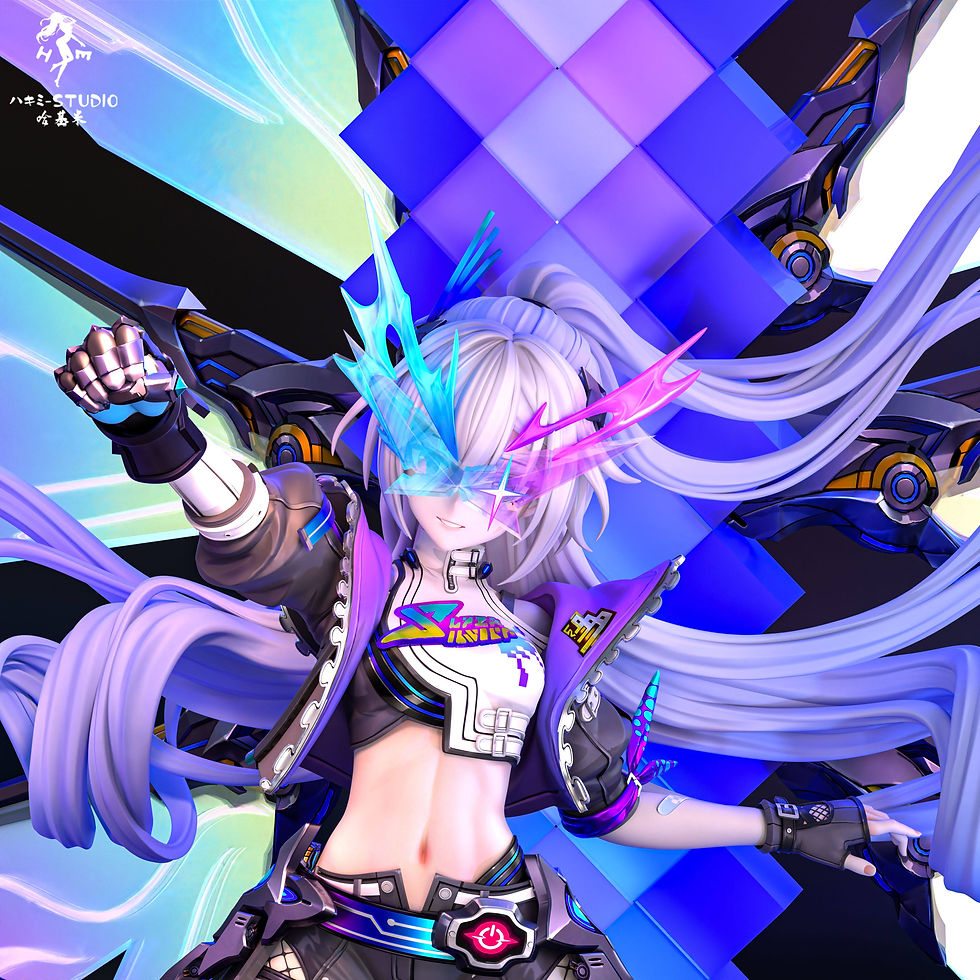 Thumbnail: Silver Wolf Honkai:Star Rail GK Statue Hajimi Studio | Pre-Order - Authentic Anime Resin Collectible