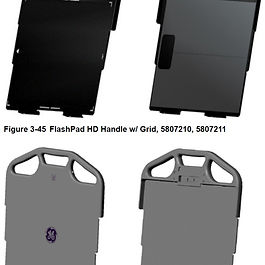 GE Healthcare 5921038-1 FlashPad Plus Grid Handle Assembly, 14x17, 6:1 Ratio replacement part for AMX Navigate