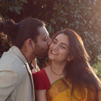 Anniversary Photoshoot in Irish National War Memorial Gardens, Dublin in a traditional Indian Saree .